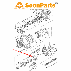 Buy Travel 2nd Planetary Carrier 2015235 for Hitachi Track UH083 from WWW.SOONPARTS.COM online store