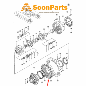Buy Travel Motor Hub Drum 1027152 for Hitachi Excavator ZX200 ZX225US ZX230 ZX450 from WWW.SOONPARTS.COM online store