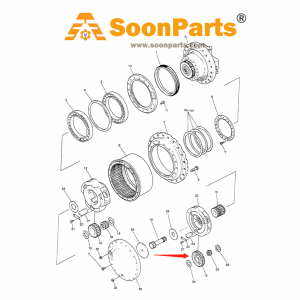 Buy Travel Motor Planet Gear 2401P635 for Kobelco Excavator K907-2 K907LC-2 MD200BLC from WWW.SOONPARTS.COM online store