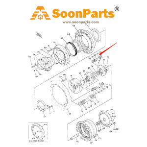Buy Travel Motor Planet Gear 3036265 for Hitachi Excavator EX300 EX300-2 from WWW.SOONPARTS.COM online store