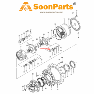 Buy Travel Motor Planet Gear 3049873 for John Deere Excavator 200LC 230LC 230LCR 790ELC from WWW.SOONPARTS.COM online store