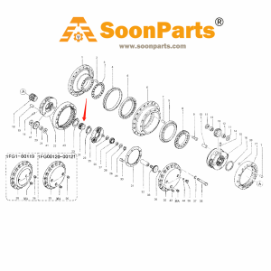 Buy Travel Motor Sun Gear 096-0583 for Caterpillar Excavator CAT E200B EL200B E240 EL240 E240B EL240B from WWW.SOONPARTS.COM online store