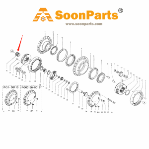 Buy Travel Motor Sun Gear 096-3840 for Caterpillar Excavator CAT E200B EL200B E240 EL240 E240B EL240B from WWW.SOONPARTS.COM online store