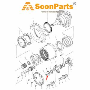 Buy Travel Motor Sun Gear 2401P576 for Kobelco Excavator K907C K907CLC from WWW.SOONPARTS.COM online store