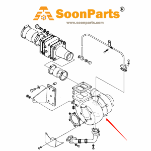 Buy Turbocharger 65.09100-7020 for Doosan Daewoo ExcavatorSOLAR 400LC-III Engine D2366T from WWW.SOONPARTS.COM online store