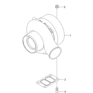 Turbocharger 4089714 4033351 4038790 3599355 4038790 3599356 4033351H Turbo HX25W for Cummins Engine 4B3.9 6B5.9
