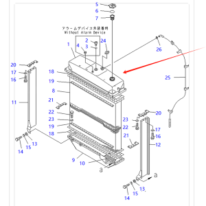 Upper Tank Ass'y 175-03-00520 1750300520 For Komatsu Bulldozers D155A-2A