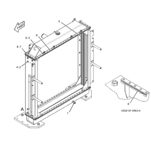 noyau-de-radiateur-à-eau-ass-y-149-7703-1497703-pour-pelle-caterpillar-cat-345b-w345b