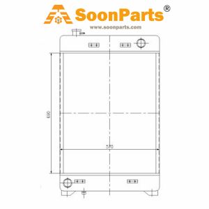 Buy Water Tank Radiator 139-6887 for Caterpillar Tractor Cat D3C D4C D5C Loader 939C from WWW.SOONPARTS.COM online store