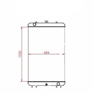 Water Tank Radiator 263H2-12502 for Hitachi Loader ZW250 ZW250-HCMF