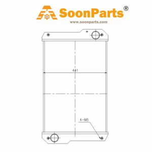 Buy Water Tank Radiator 3099105 309-9105 for Caterpillar Loader Cat 416E 420E 422E 428E 432E 434E 442E 444E from WWW.SOONPARTS.COM online store