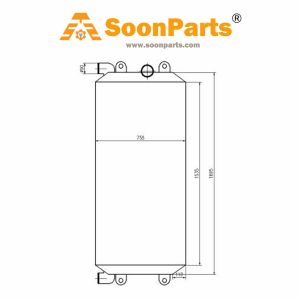 Buy Water Tank Radiator 373-8721 for Caterpillar Tractor Cat  D11T from WWW.SOONPARTS.COM online store