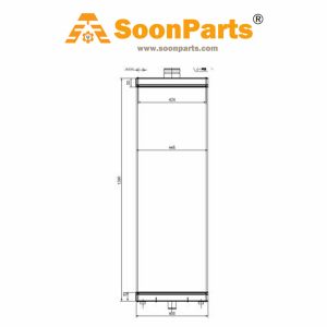 Water Tank Radiator 4682289 4682423 4682424 for Hitachi Excavator EX1200-6