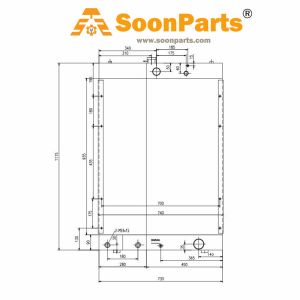 Buy Water Tank Radiator 76053580 for New Holland Loader DC150LT DC150PS from WWW.SOONPARTS.COM online store
