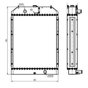 Wassertank-Kühler-Ass-y-für-Doosan-Bagger-DH220-3