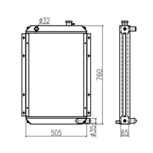 réservoir-d&#39;eau-radiateur-pour-excavatrice-doosan-dh80gold