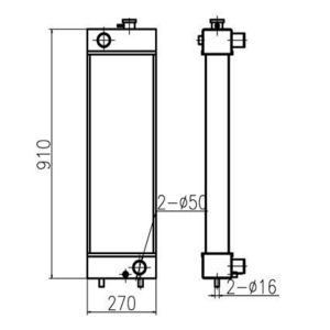 water-tank-radiator-ass-y-for-doosan-excavator-dx140