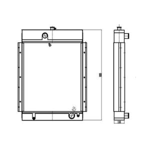 réservoir-d&#39;eau-radiateur-cul-y-pour-excavatrice-yuchai-yc135