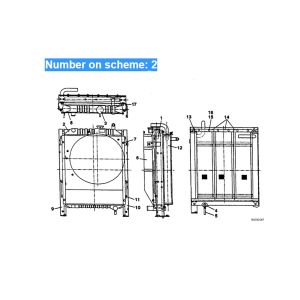 Wassertank-Kühler-ass-y-ln00108-für-Case-Excavator-CX75SR-CX80