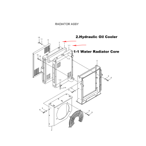water-tank-radiator-core-11n8-40280-11n840280-for-hyundai-excavator-r290lc-7-r305lc-7