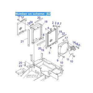 Water Tank Radiator Core ASS'Y 20S-03-81110 890001550 for Komatsu Excavator PC20MR-1 PC20MRX-1 PC20R-8 PC20UU-3 PC25R-8 PC27R-8