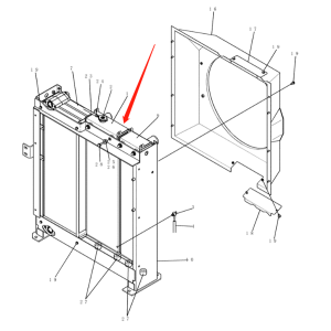Buy Water Tank Radiator Core YB05P00019S001 for New Holland Excavator E235BSR E235BSRLC E235BSRNLC from soonparts online store