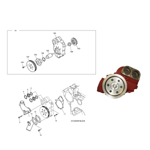 Water Pump for Doosan Daewoo Excavator DX480LC DX520LC  DX520LCA