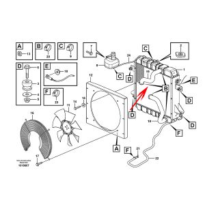 Water Radiator 11852474, VOE11852474 For Volvo MC110B MC80B MC90B from www.soonparts.com