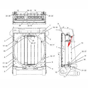 Water Radiator CA1455974, 145-5974, 1455974 For Caterpillar CAT Engine 3306 Caterpillar Track-Type Tractor D7R from www.soonparts.com