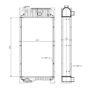 Water Radiator CA2885181, 288-5181, 2885181 For Caterpillar CAT Engine C6.6 from www.soonparts.com