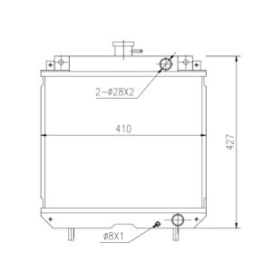 Water Tank Radiator 10380412000 For Caterpillar Excavator MM40 from www.soonparts.com