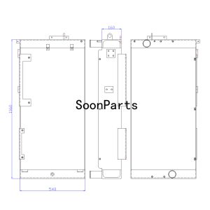 Water Tank Radiator 11Q9-40522 11Q9-40523 11Q9-40524 for Hyundai Excavator R370LC-7 R380LC-9 R430LC-9