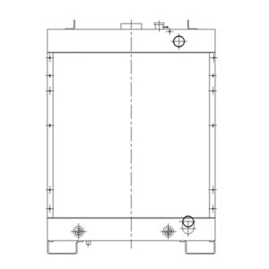 Water Tank Radiator 14X-03-31212, 14X0331212 For Komatsu Bulldozers D65EX-15 from www.soonparts.com
