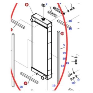Water Tank Radiator 23H-03-17140, 23H0317140 For Komatsu Graders GD535-5 from www.soonparts.com 