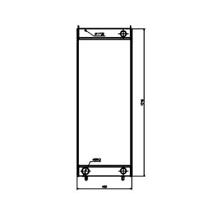 Water Tank Radiator 263J2-12771 for Hitachi Loader ZW310 ZW310-A ZW310-HCMF