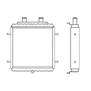 Water Tank Radiator 34900014, 34900014, 349-00014 For JCB 403C-11 from www.soonparts.com 