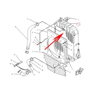Water Tank Radiator 9Y-8311 9Y8311 CA9Y8311 For Caterpillar CAT Engine 3114 Caterpillar Backhoe Loader 446 446B 446D Caterpillar Telehandler RT100