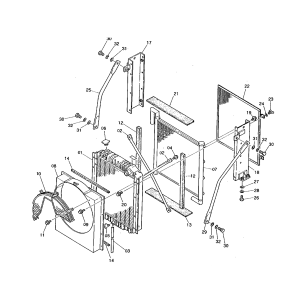 Water Tank Radiator ASS'Y 4256150 for Hitachi Excavator
