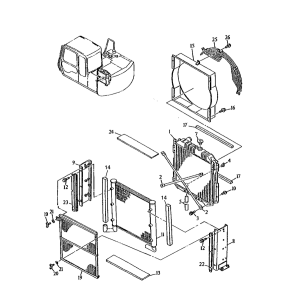 Water Tank Radiator ASS'Y 4320401 for Hitachi Excavator