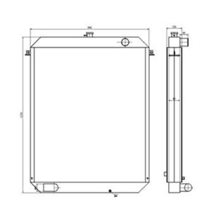 Water Tank Radiator ASS'Y LC05P00010S001 for Kobelco Excavator SK330LC SK480LC