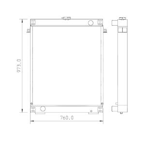 Water Tank Radiator ASS'Y LQ05P00019S001 for Kobelco Excavator SK250LC