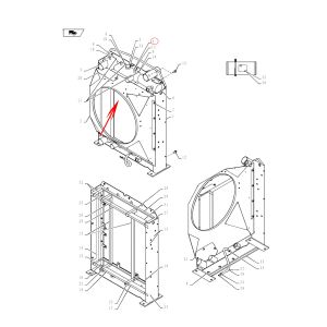 Water Tank Radiator YY05P00061S004 For Kobelco Excavator 140SR-3