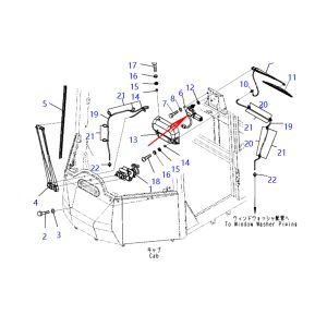 Wiper Motor 421-926-3611 4219263611 421-926-3612 4219263612 For Komatsu Wheel Loader WA380-6 WA430-6 WA500-6 WA450-6 WA470-6 WA480-6 WA380Z-6