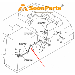 Buy Wiring Harness 208-06-51312 2080651312 for Komatsu Excavator PC400 PC400-5 PC400LC-5 PC410-5 PC410LC-5 from Soonparts.com online store