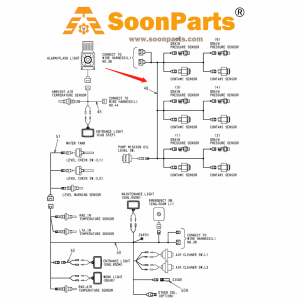 Wiring Harness 3113491 for Hitachi Excavator EX5500-6 EX5500E-6