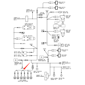 Wiring Harness 3097695 for Hitachi Excavator EX5500-5